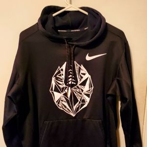 Nike black football hoodie size Medium